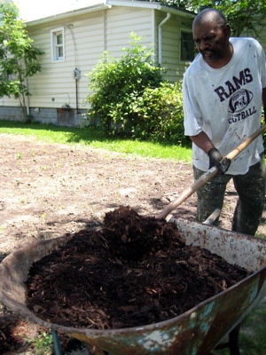 Prepping Mulch