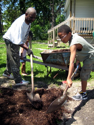 Spreading the Mulch